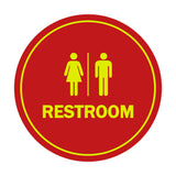 Signs ByLITA Circle All Gender Restroom Sign