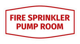 Signs ByLITA Fancy Fire Sprinkler Pump Room Sign with Adhesive Tape, Mounts On Any Surface, Weather Resistant, Indoor/Outdoor Use