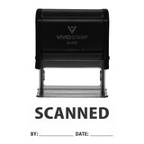 Scanned By Date Self Inking Rubber Stamp
