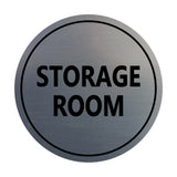 Signs ByLITA Circle Storage Room Sign