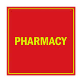 Signs ByLITA Square Pharmacy Sign with Adhesive Tape, Mounts On Any Surface, Weather Resistant, Indoor/Outdoor Use