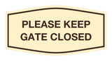 Signs ByLITA Fancy Please Keep Gate Closed Sign