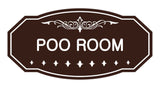 Victorian Poo Room Sign