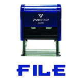 File Self-Inking Office Rubber Stamp