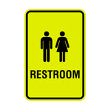 Portrait Round Unisex Restroom Sign