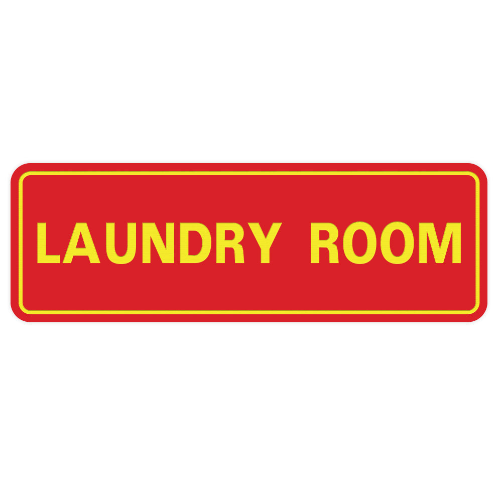 Red / Yellow Standard Laundry Sign