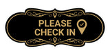 Designer Please Check In Wall or Door Sign