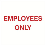 Square Employees Only Wall / Door Sign