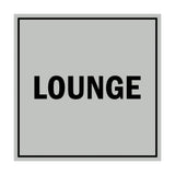 Signs ByLITA Square Lounge Sign with Adhesive Tape, Mounts On Any Surface, Weather Resistant, Indoor/Outdoor Use