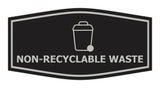 Fancy Non-Recyclable waste Wall or Door Sign