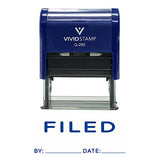 Filed By Date Self Inking Rubber Stamp