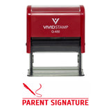 Parent Signature Teacher Self Inking Rubber Stamp