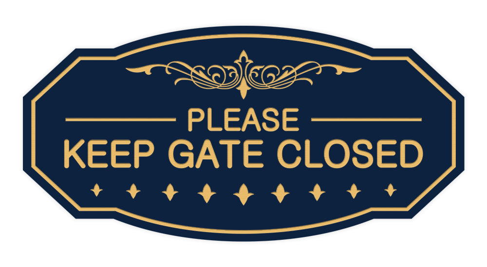 Please Keep Gate Closed Sign, 