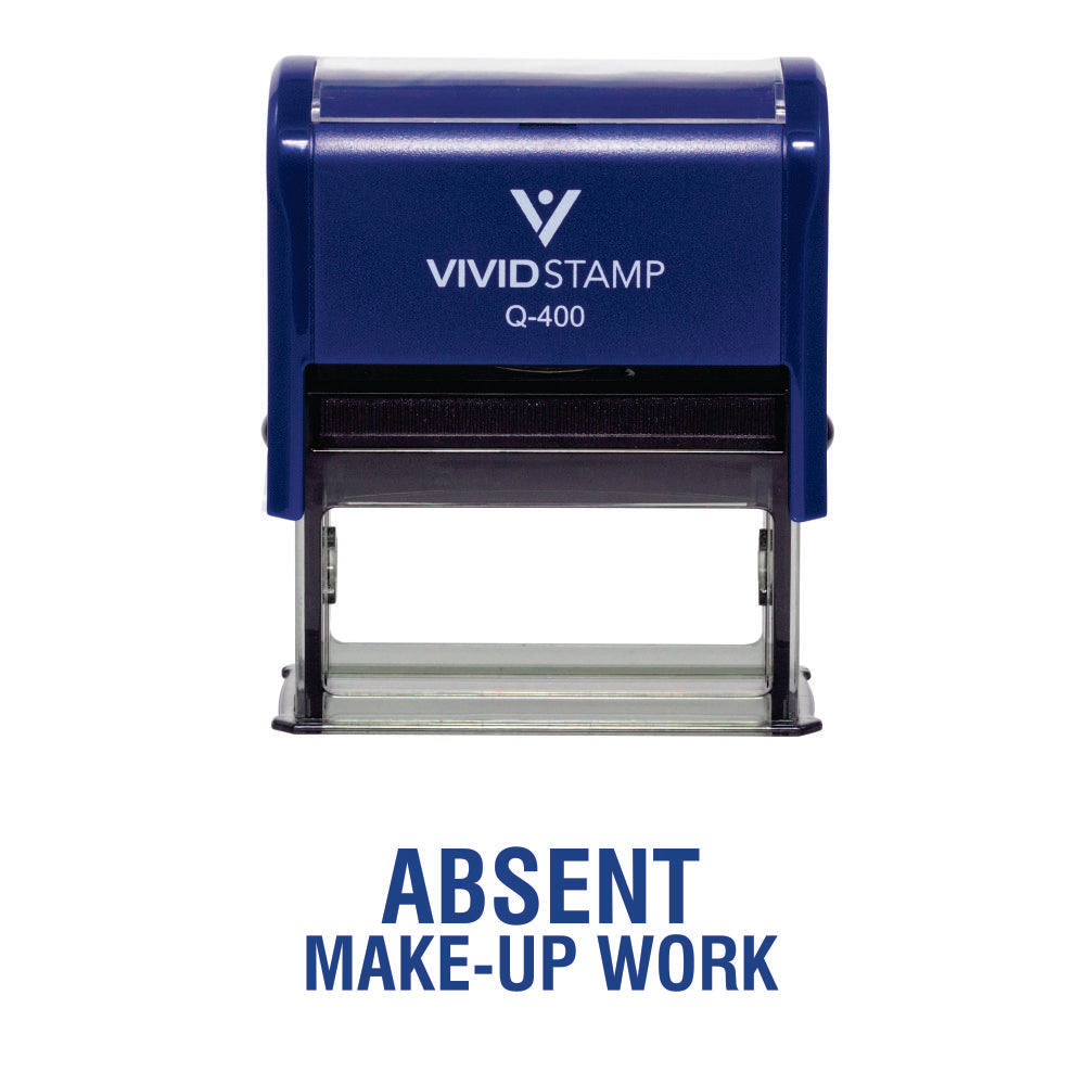 Absent Make-Up Work Teacher Self Inking Rubber Stamp