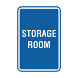 Portrait Round Storage Room Sign