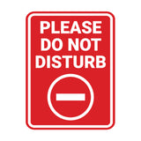Portrait Round Please Do Not Disturb Wall or Door Sign