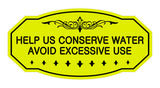 Victorian Help Us Conserve Water Avoid Excessive Use Sign