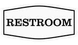 Fancy Restroom Sign