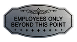 Victorian Employees Only Beyond This Point Sign