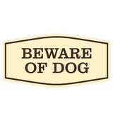 Fancy Beware of Dog Sign