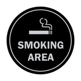 Signs ByLITA Circle Smoking Area Sign