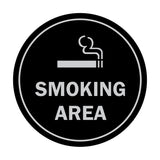 Signs ByLITA Circle Smoking Area Sign