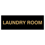 Black / Gold Basic Laundry Room Door / Wall Sign