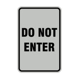 Portrait Round Do Not Enter Sign