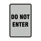 Portrait Round Do Not Enter Sign