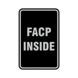 Portrait Round Facp Inside Sign