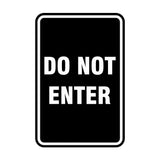 Portrait Round Do Not Enter Sign