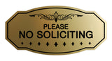 Victorian Please No Soliciting Sign