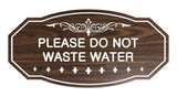 Victorian Please Do Not Waste Water Sign