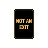 Portrait Round Not An Exit Sign
