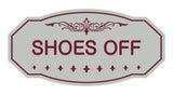 Victorian Shoes Off Sign