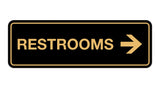 Signs ByLITA Standard RESTROOM (RIGHT ARROW) Sign