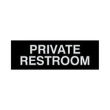 Basic Private Restroom Door / Wall Sign