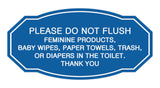Victorian Please Do Not Flush Etiquette Sign