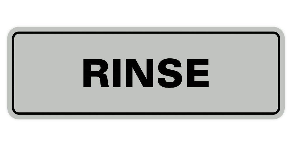Signs ByLITA Standard Rinse Sign