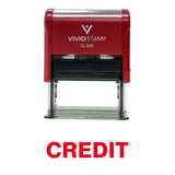 Credit Self Inking Rubber Stamp