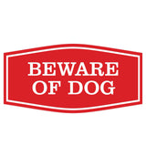 Fancy Beware of Dog Sign