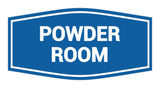 Blue Signs ByLITA Fancy Powder Room Sign with Adhesive Tape, Mounts On Any Surface, Weather Resistant, Indoor/Outdoor Use