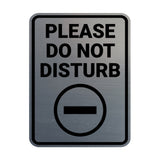 Portrait Round Please Do Not Disturb Wall or Door Sign