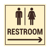 Signs ByLITA Square Restroom Sign