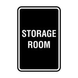 Portrait Round Storage Room Sign