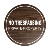 Signs ByLITA Circle No Trespassing Private Property Sign