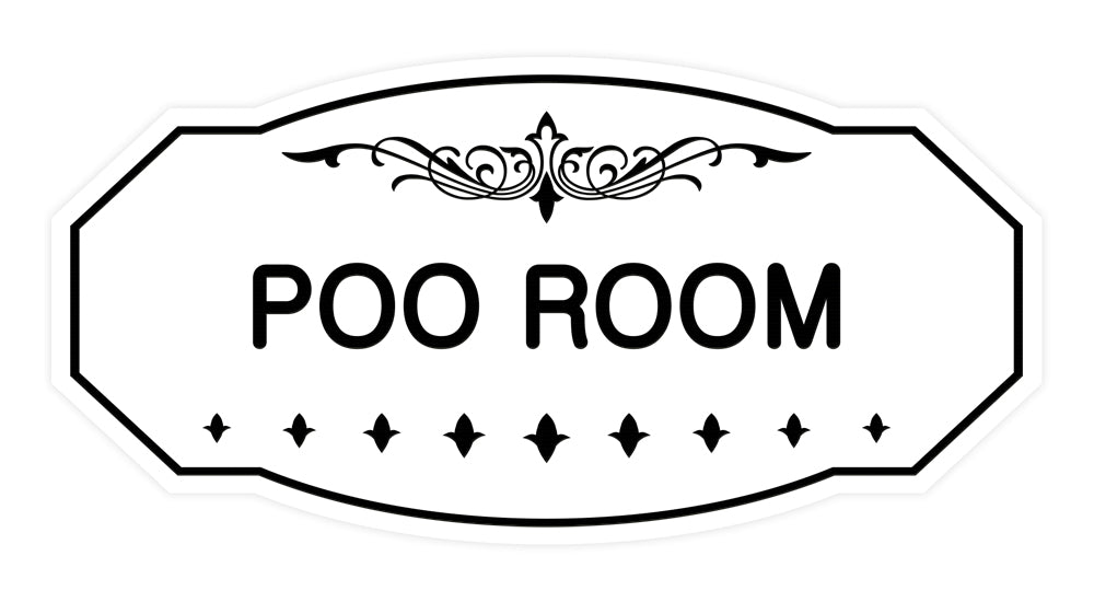 Victorian Poo Room Sign