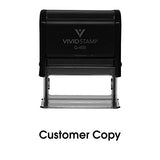 Customer Copy Self Inking Rubber Stamp