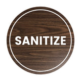 Signs ByLITA Circle Sanitize Sign