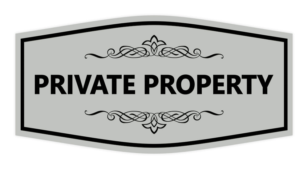 Signs ByLITA Fancy Private Property Sign